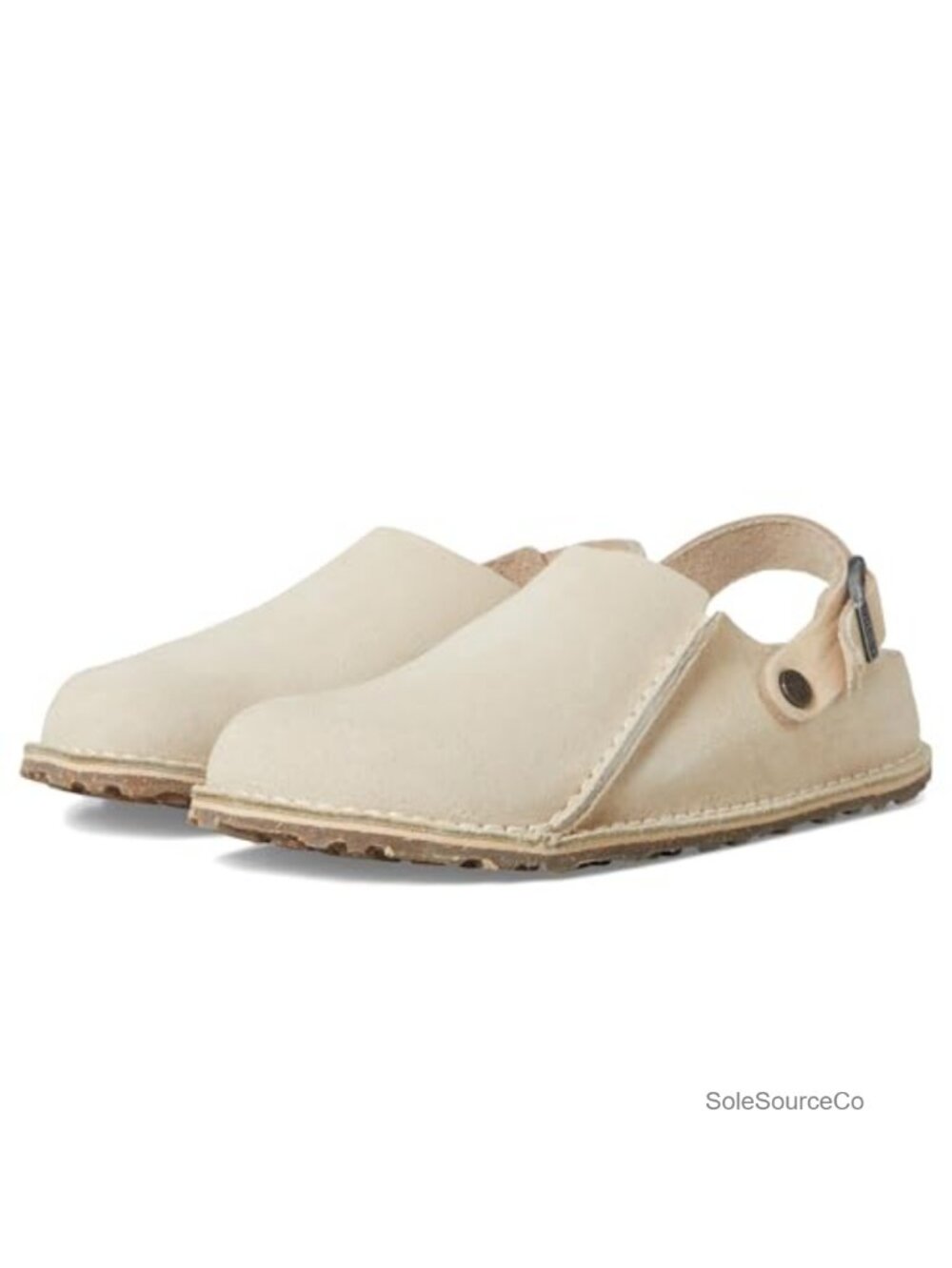 Lutry 365 Suede Clogs Adjustable Buckle Comfort Footbed